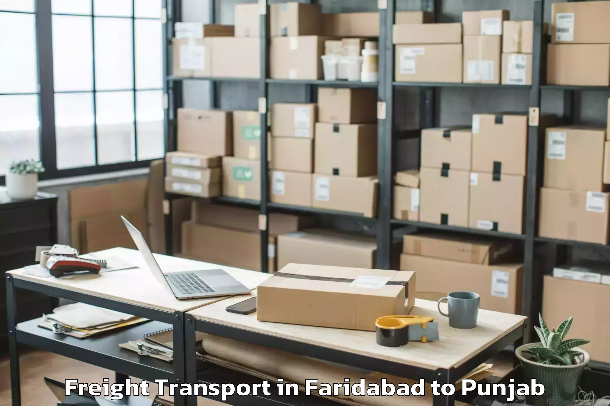 Top Faridabad to Patti Tarn Tara Freight Transport Available